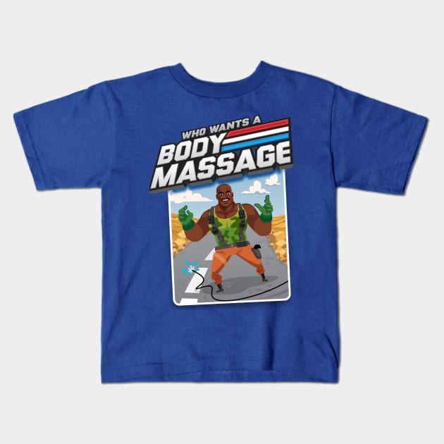 Body Massage! Kids T-Shirt by TheFactorie